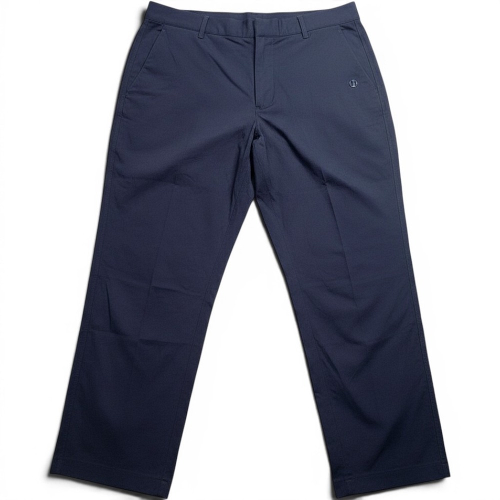 Lululemon Commission Classic Fit Pant 33‎ Navy Blue Technical Chino Straight Leg